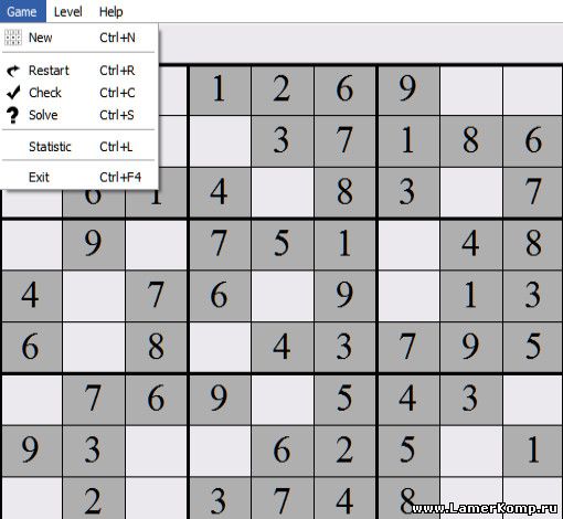 головоломка Sudoku classic