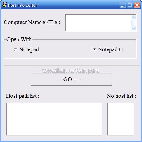 Host File Editor