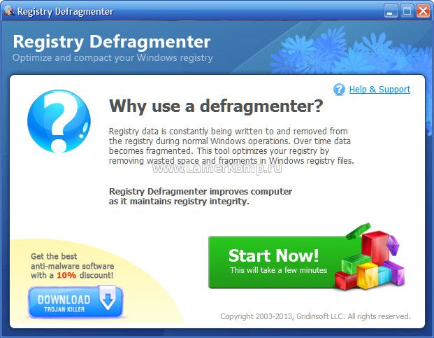 Registry Defragmenter