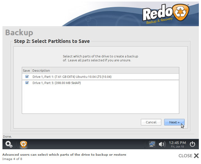Redo backup and recovery