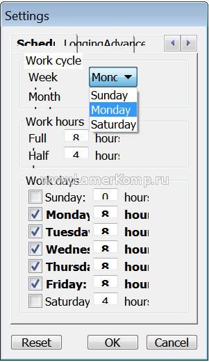 Work Time Monitor