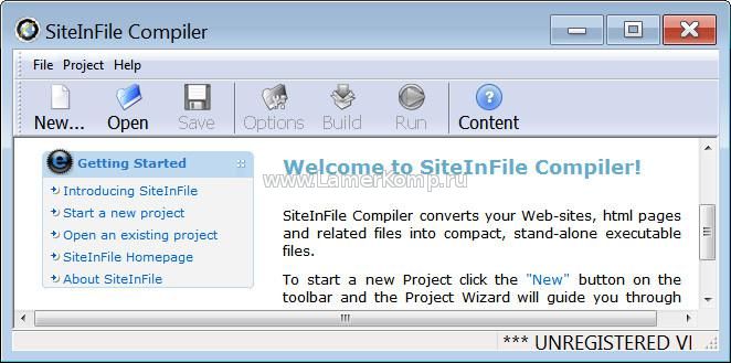 SiteInFile Compiler