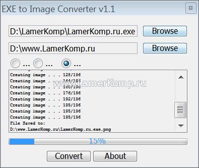 EXE to Image Converter